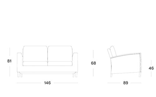 Dovile lounge sofa