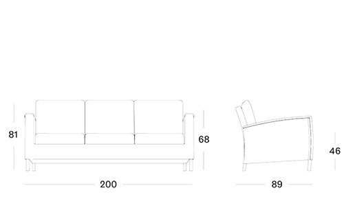 Dovile lounge sofa