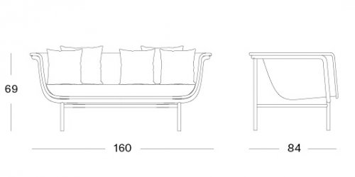 Wicked lounge sofa 2S