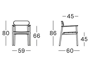 Freya dining armchair